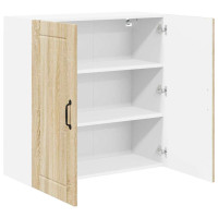 Produktbild för Väggskåp LUCCA Sonoma-ek 80 x 31 x 80 cm Konstruerat trä