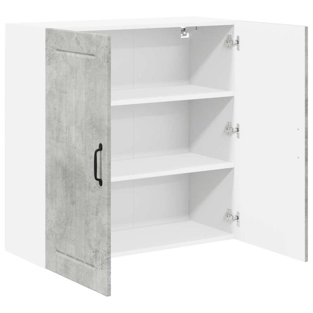 Produktbild för Väggskåp LUCCA Betonggrå 80 x 31 x 80 cm Konstruerat trä