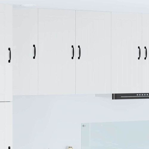 vidaXL Väggskåp LUCCA Vit högglans 80 x 31 x 80 cm Konstruerat trä