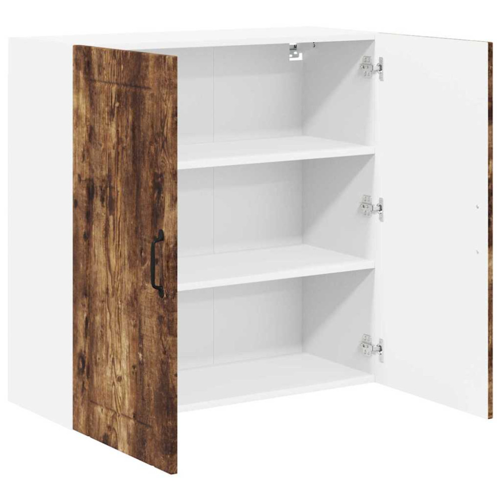 Produktbild för Väggskåp LUCCA Rökt ek 80 x 31 x 80 cm Konstruerat trä