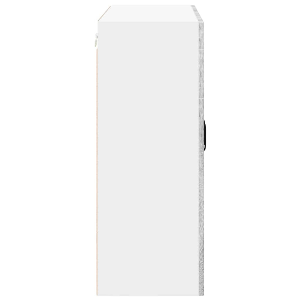 Produktbild för Väggskåp LUCCA Grå sonoma-ek 80 x 31 x 80 cm Konstruerat trä
