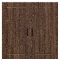 Produktbild för Väggskåp LUCCA Brun ek 80 x 31 x 80 cm Konstruerat trä