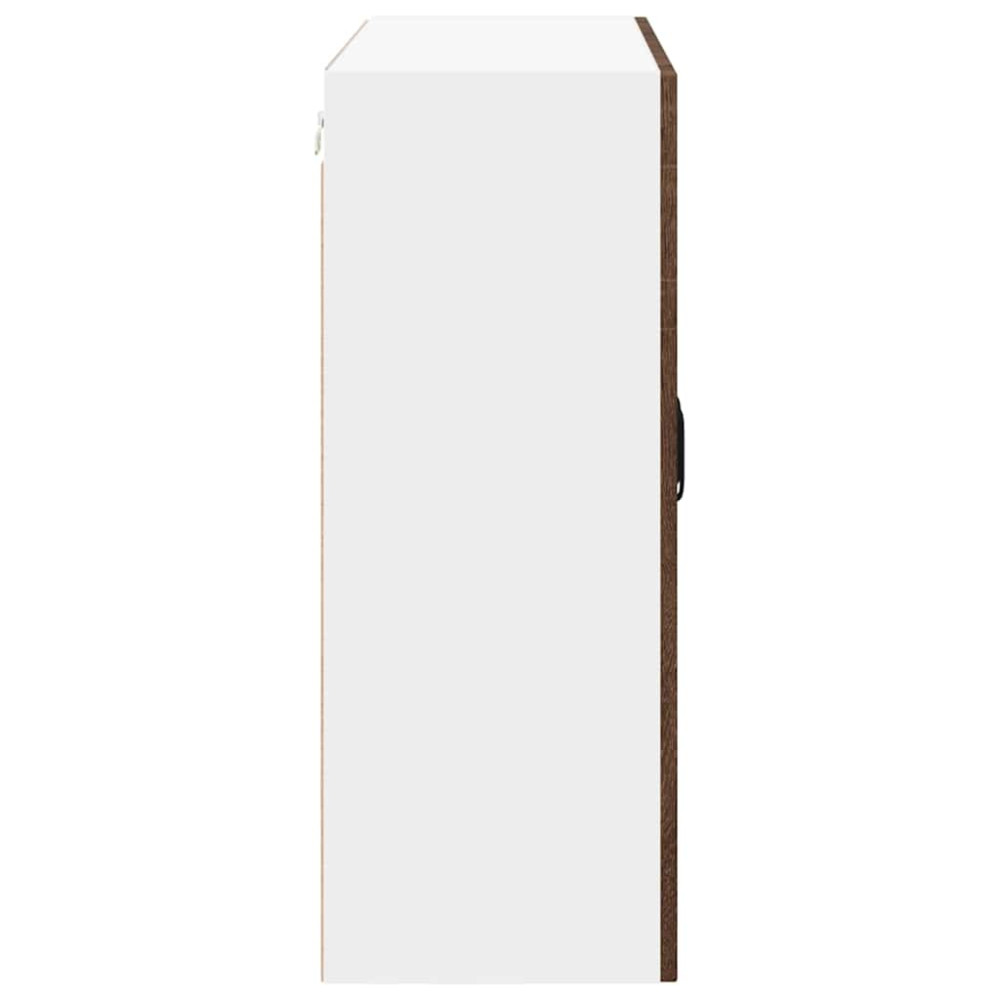Produktbild för Väggskåp LUCCA Brun ek 80 x 31 x 80 cm Konstruerat trä