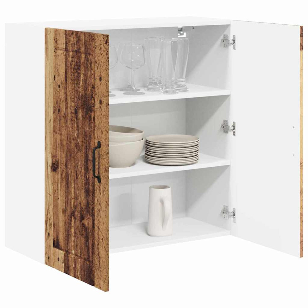 Produktbild för Väggskåp LUCCA Gammalt trä 80 x 31 x 80 cm Konstruerat trä