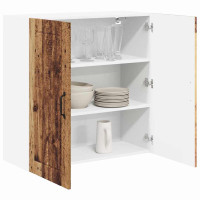 Produktbild för Väggskåp LUCCA Gammalt trä 80 x 31 x 80 cm Konstruerat trä