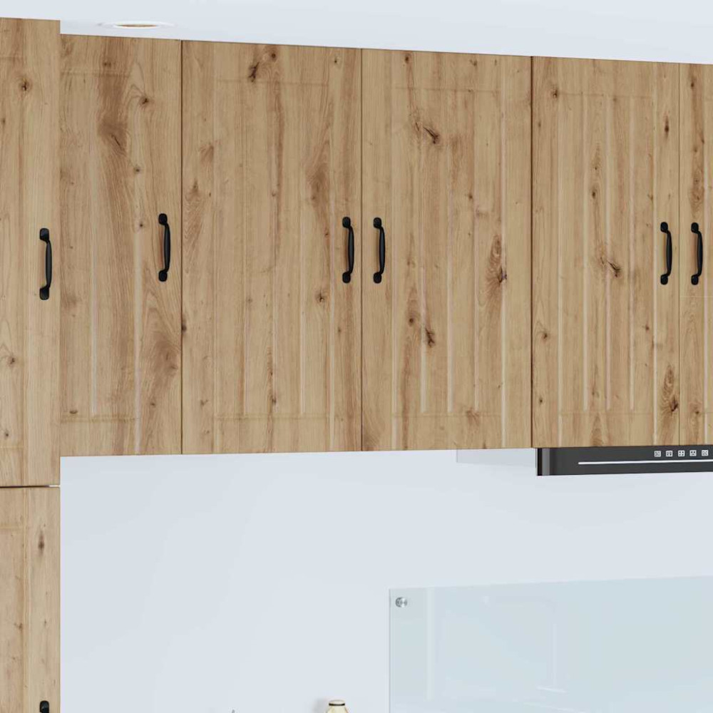 Produktbild för Väggskåp LUCCA Artisan-ek 80 x 31 x 80 cm Konstruerat trä