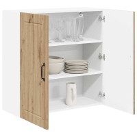 Produktbild för Väggskåp LUCCA Artisan-ek 80 x 31 x 80 cm Konstruerat trä