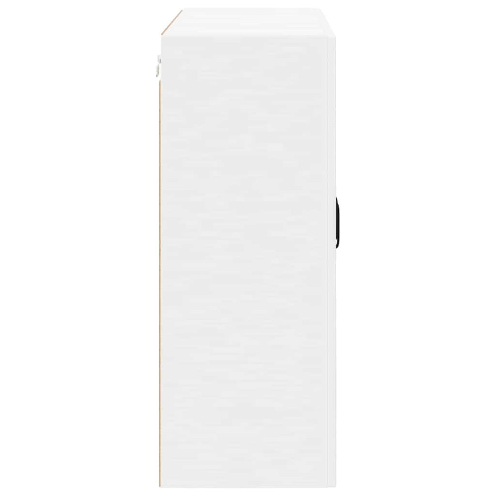 Produktbild för Väggglasförråd LUCCA Vit 80 x 31 x 80 cm Konstruerat trä