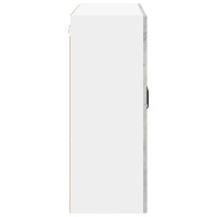 Produktbild för Väggglasförråd LUCCA Betonggrå 80 x 31 x 80 cm Konstruerat trä