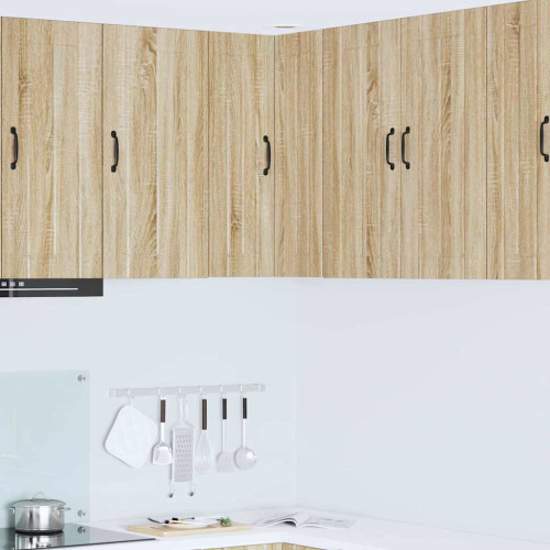vidaXL Vägghörnskåp LUCCA Sonoma-ek 57 x 57 x 80 cm Konstruerat trä