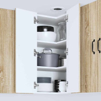 Produktbild för Vägghörnskåp LUCCA Sonoma-ek 57 x 57 x 80 cm Konstruerat trä
