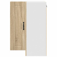 Produktbild för Vägghörnskåp LUCCA Sonoma-ek 57 x 57 x 80 cm Konstruerat trä