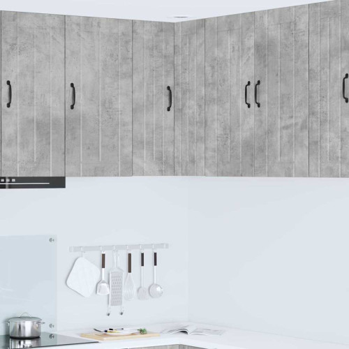 vidaXL Vägghörnskåp LUCCA Betonggrå 57 x 57 x 80 cm Konstruerat trä
