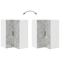 Produktbild för Vägghörnskåp LUCCA Betonggrå 57 x 57 x 80 cm Konstruerat trä