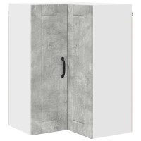Produktbild för Vägghörnskåp LUCCA Betonggrå 57 x 57 x 80 cm Konstruerat trä