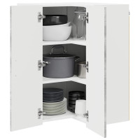 Produktbild för Vägghörnskåp LUCCA Betonggrå 57 x 57 x 80 cm Konstruerat trä