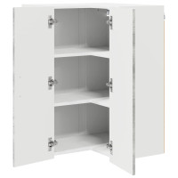 Produktbild för Vägghörnskåp LUCCA Betonggrå 57 x 57 x 80 cm Konstruerat trä