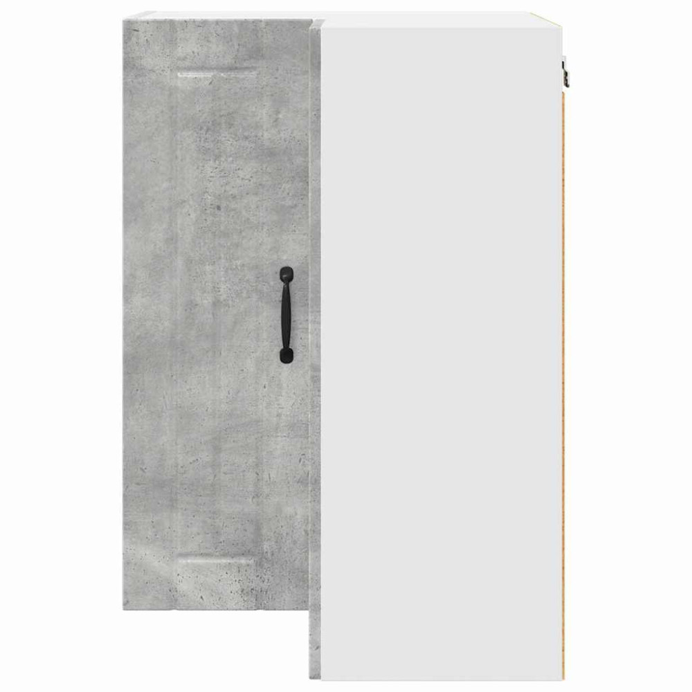 Produktbild för Vägghörnskåp LUCCA Betonggrå 57 x 57 x 80 cm Konstruerat trä