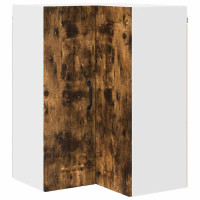 Produktbild för Vägghörnskåp LUCCA Rökt ek 57 x 57 x 80 cm Konstruerat trä