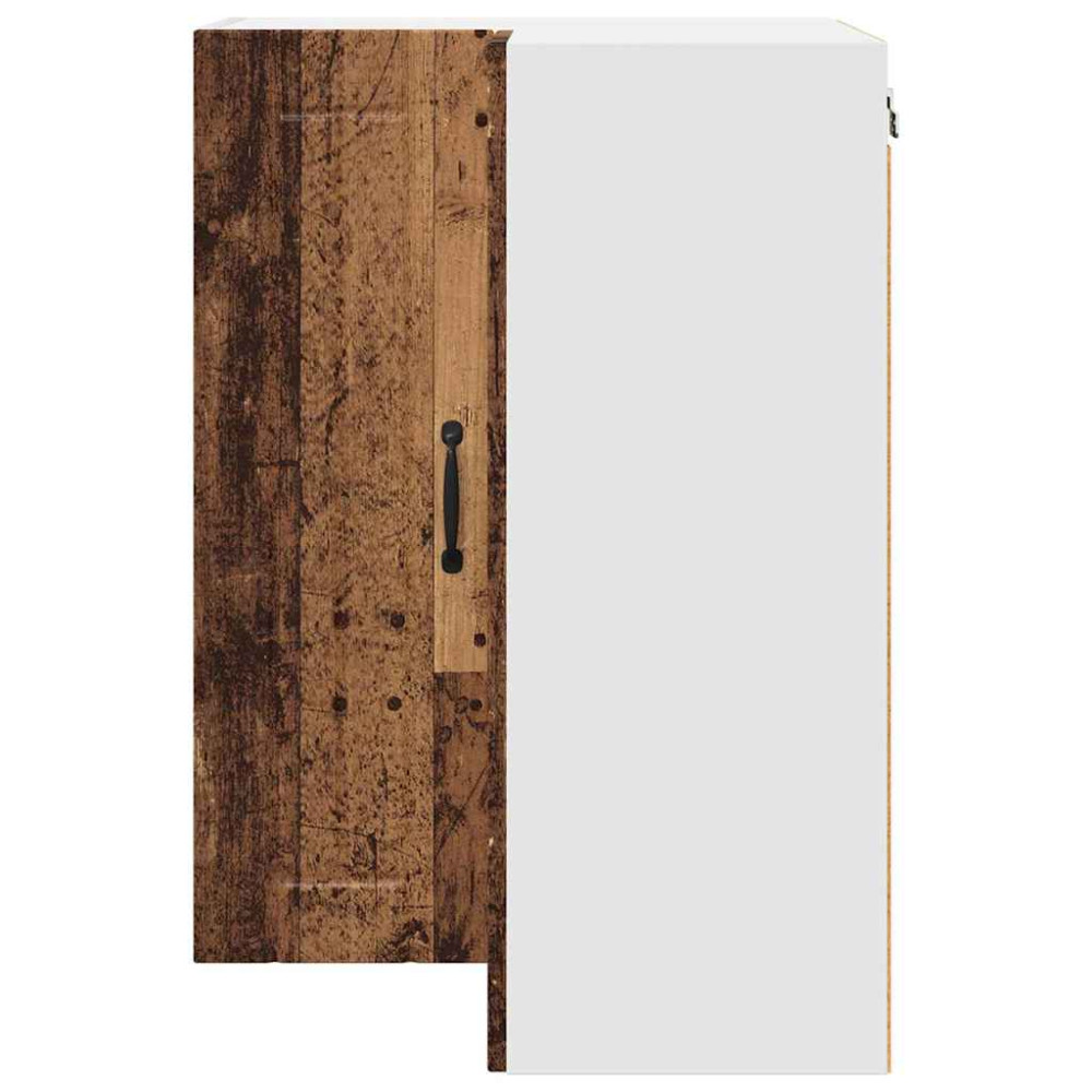 Produktbild för Vägghörnskåp LUCCA Gammalt trä 57 x 57 x 80 cm Konstruerat trä