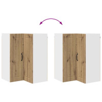 Produktbild för Vägghörnskåp LUCCA Artisan-ek 57 x 57 x 80 cm Konstruerat trä
