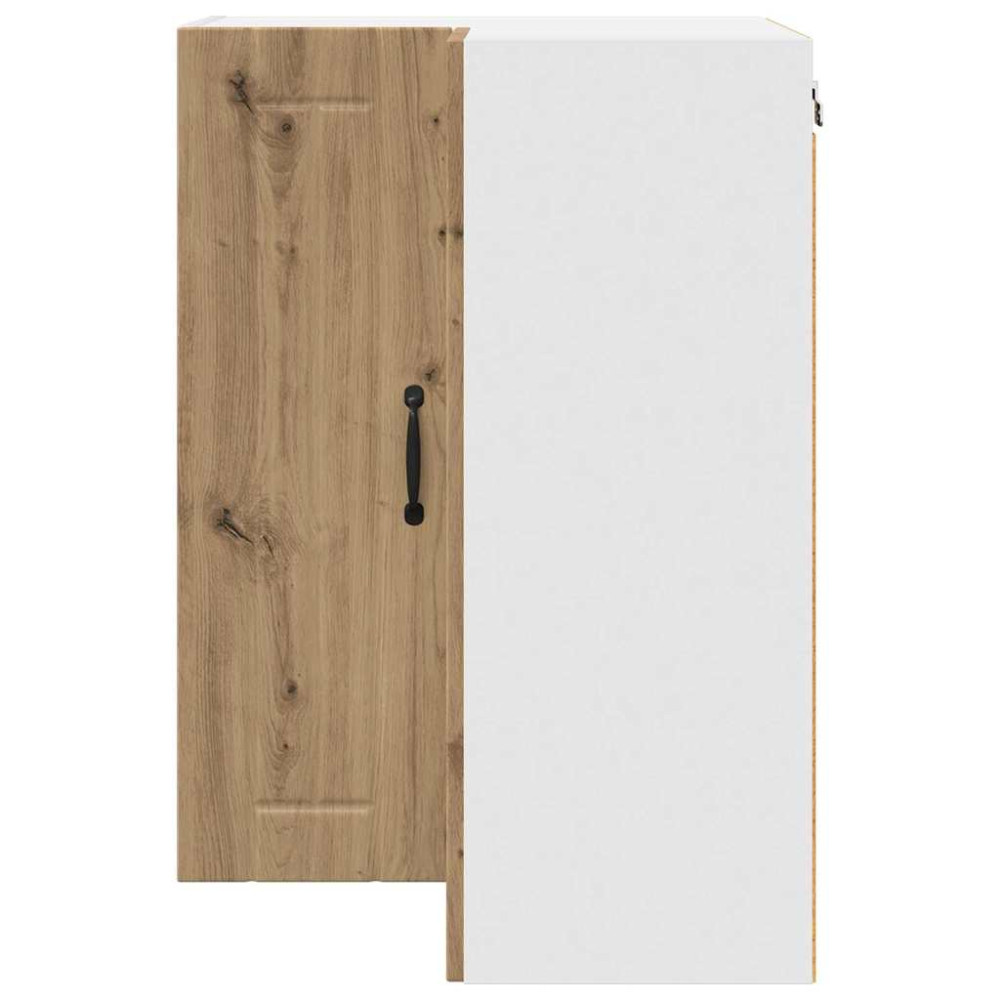 Produktbild för Vägghörnskåp LUCCA Artisan-ek 57 x 57 x 80 cm Konstruerat trä