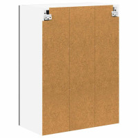 Produktbild för Väggglasförråd LUCCA Svart 60 x 31 x 80 cm Konstruerat trä