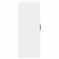 Produktbild för Väggglasförråd LUCCA Vit högglans 60 x 31 x 80 cm