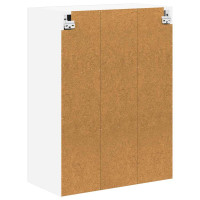 Produktbild för Väggglasförråd LUCCA Vit högglans 60 x 31 x 80 cm