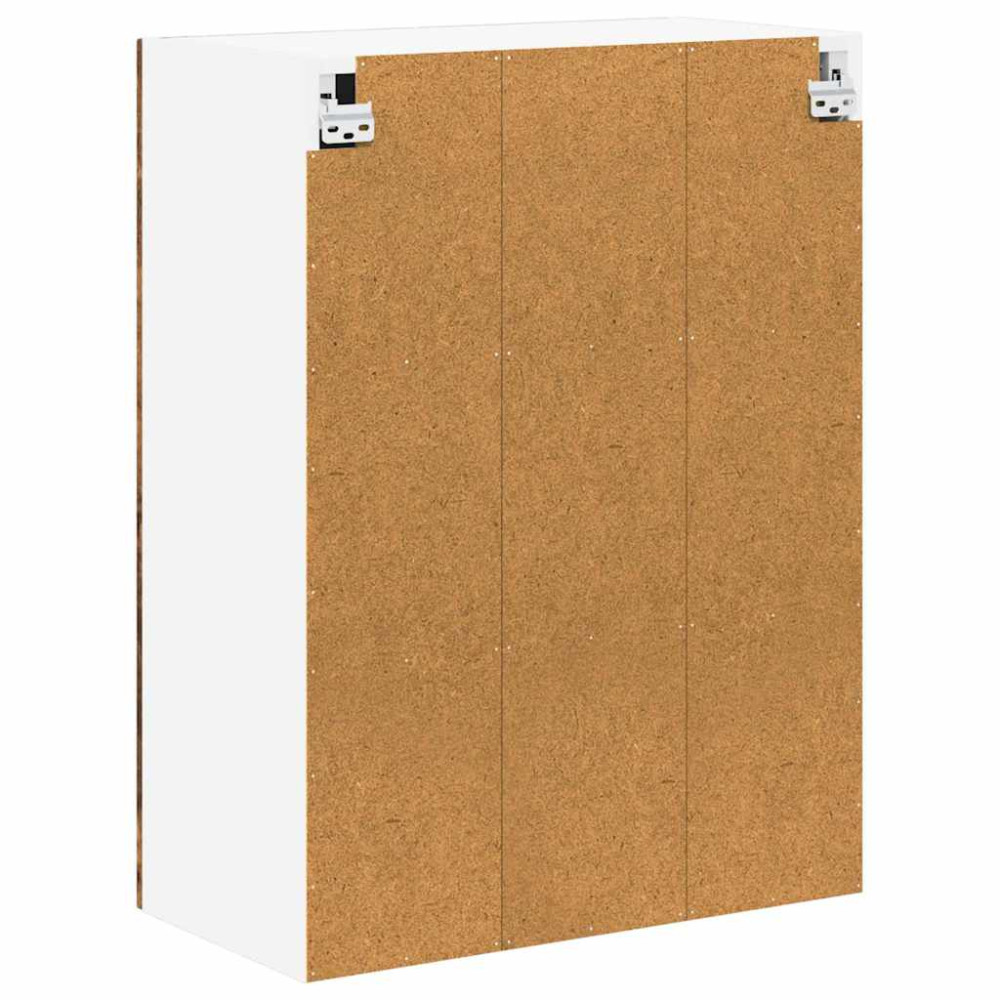 Produktbild för Väggglasförråd LUCCA Rökt ek 60 x 31 x 80 cm Konstruerat trä