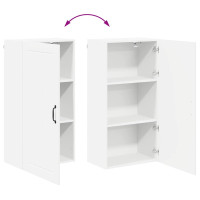 Produktbild för Väggskåp LUCCA Vit 50 x 31 x 100 cm Konstruerat trä