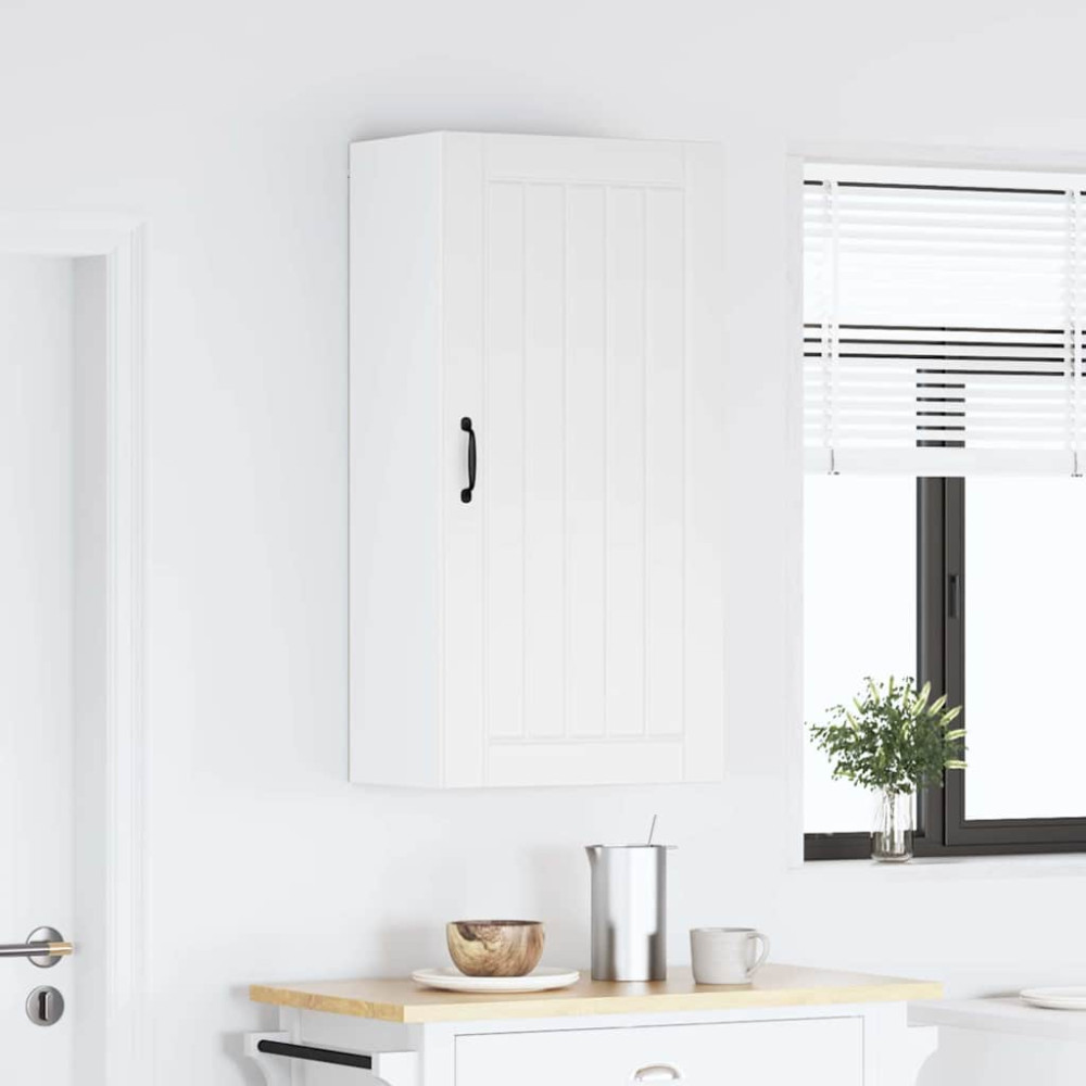 Produktbild för Väggskåp LUCCA Vit 50 x 31 x 100 cm Konstruerat trä