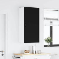 Produktbild för Väggskåp LUCCA Svart 50 x 31 x 100 cm Konstruerat trä