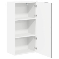 Produktbild för Väggskåp LUCCA Svart 50 x 31 x 100 cm Konstruerat trä