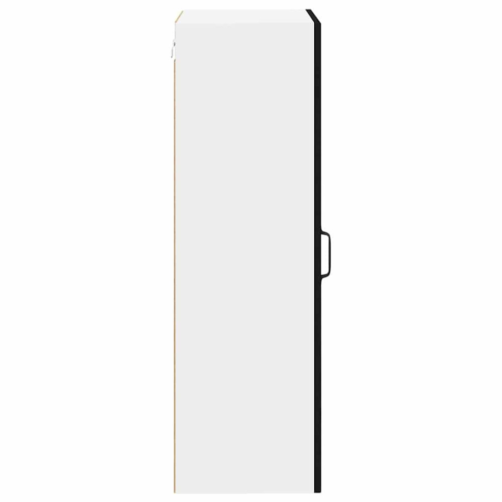 Produktbild för Väggskåp LUCCA Svart 50 x 31 x 100 cm Konstruerat trä