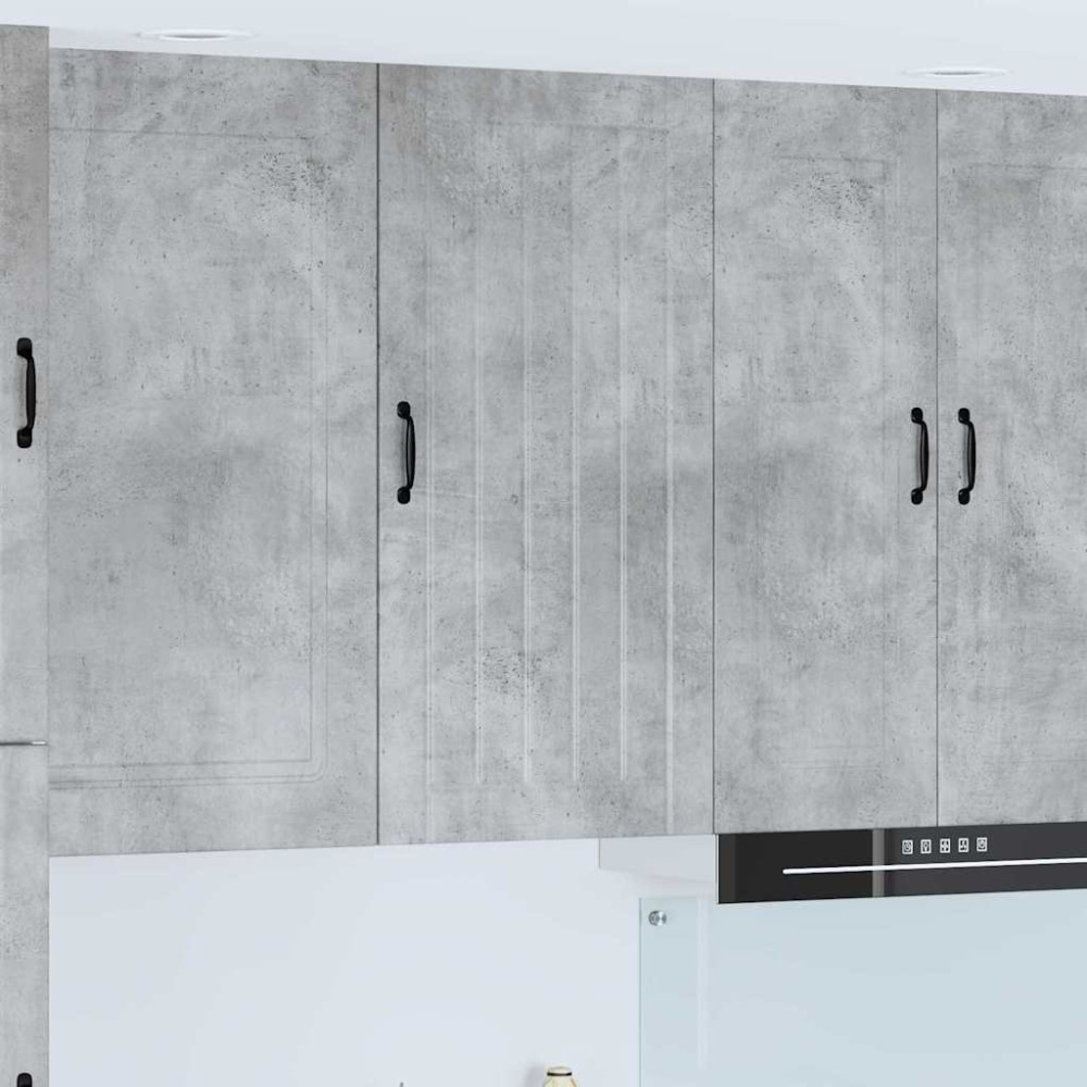 Produktbild för Väggskåp LUCCA Betonggrå 50 x 31 x 100 cm Konstruerat trä