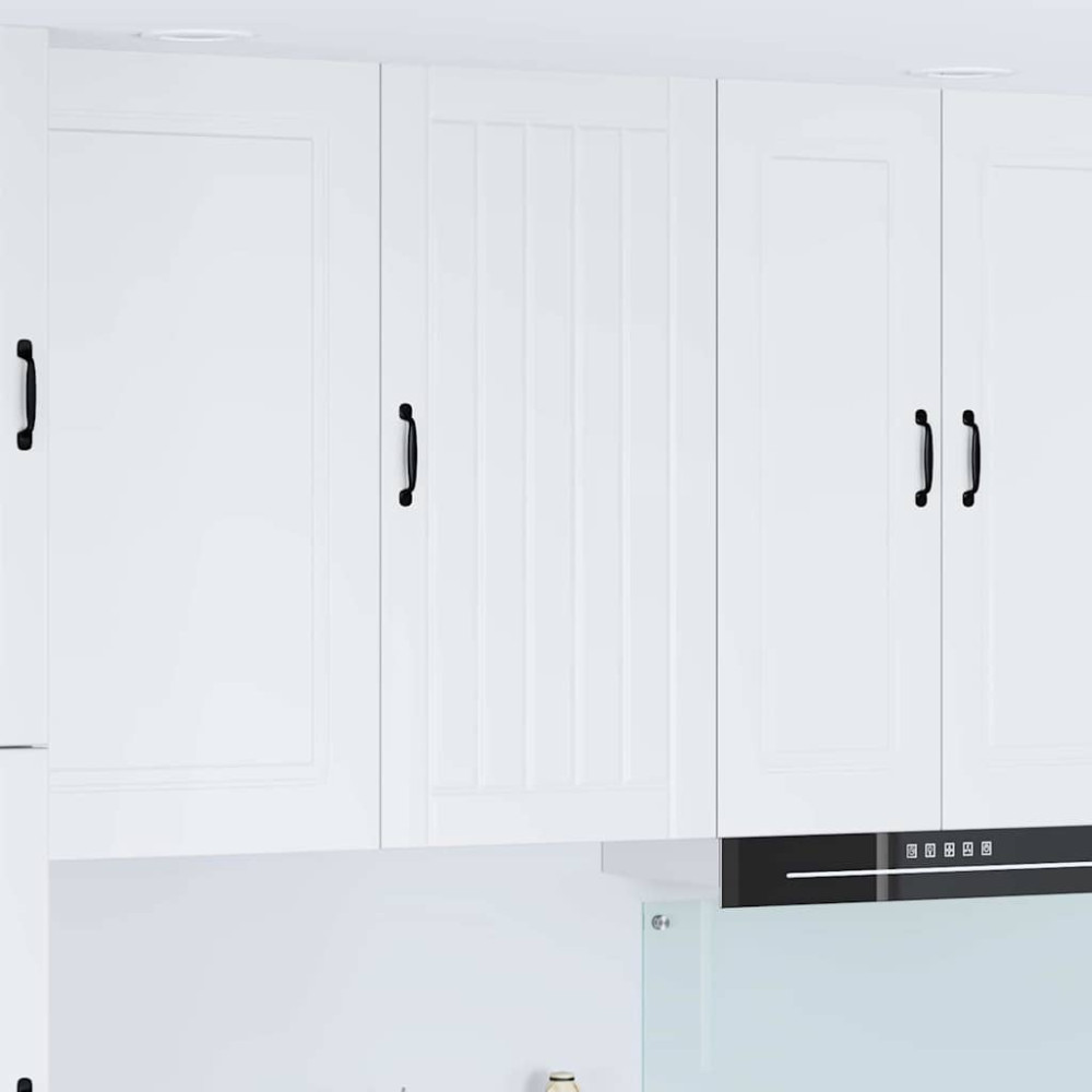Produktbild för Väggskåp LUCCA Vit högglans 50 x 31 x 100 cm Konstruerat trä