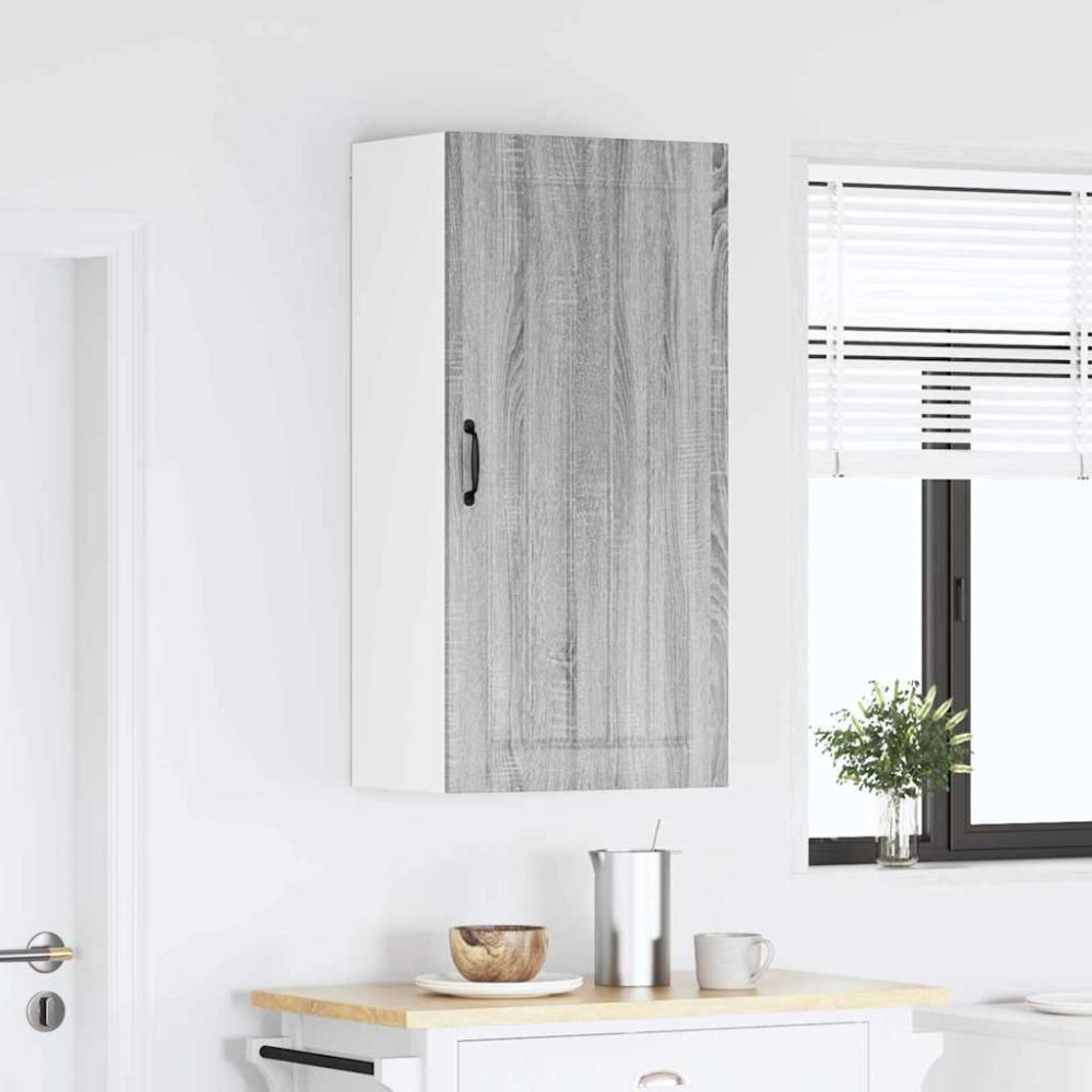 Produktbild för Väggskåp LUCCA Grå sonoma-ek 50 x 31 x 100 cm Konstruerat trä