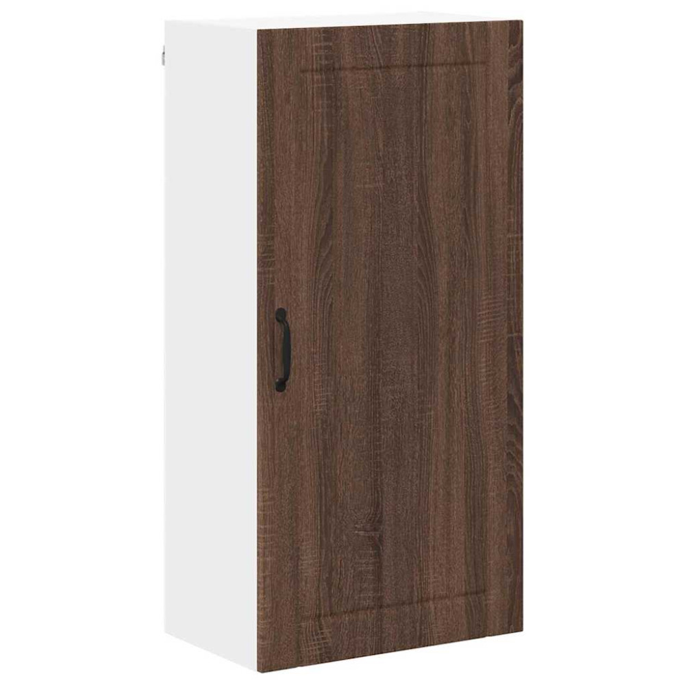 Produktbild för Väggskåp LUCCA Brun ek 50 x 31 x 100 cm Konstruerat trä