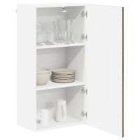 Produktbild för Väggskåp LUCCA Brun ek 50 x 31 x 100 cm Konstruerat trä