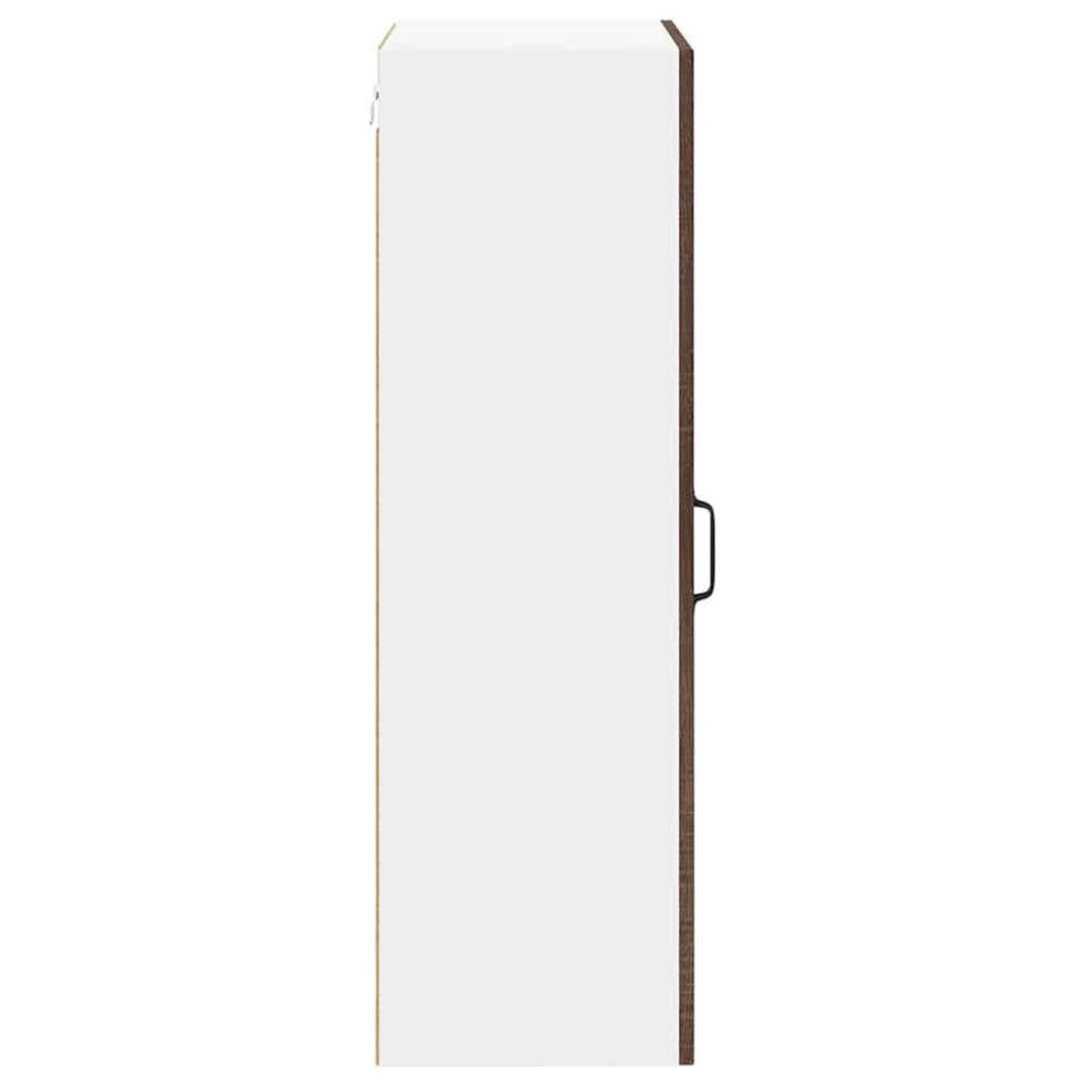 Produktbild för Väggskåp LUCCA Brun ek 50 x 31 x 100 cm Konstruerat trä