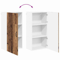 Produktbild för Väggskåp LUCCA Gammalt trä 50 x 31 x 100 cm Konstruerat trä