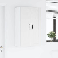 Produktbild för Väggskåp LUCCA Vit 60 x 31 x 100 cm Konstruerat trä