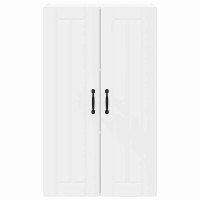 Produktbild för Väggskåp LUCCA Vit 60 x 31 x 100 cm Konstruerat trä