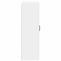 Produktbild för Väggskåp LUCCA Vit 60 x 31 x 100 cm Konstruerat trä