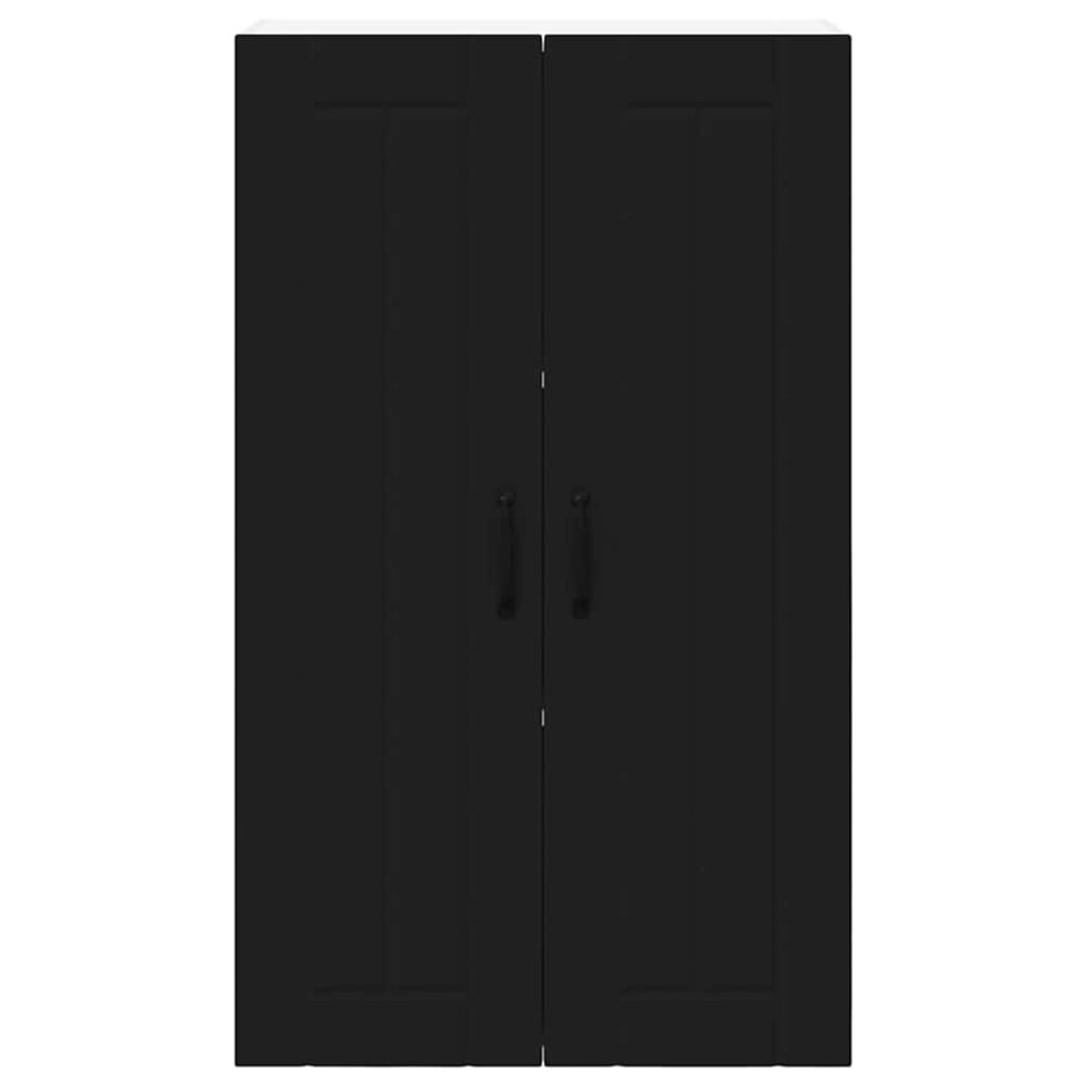 Produktbild för Väggskåp LUCCA Svart 60 x 31 x 100 cm Konstruerat trä