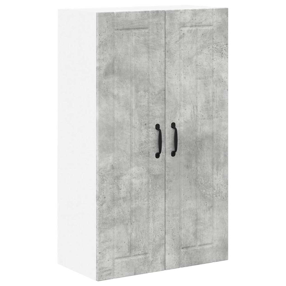 Produktbild för Väggskåp LUCCA Betonggrå 60 x 31 x 100 cm Konstruerat trä