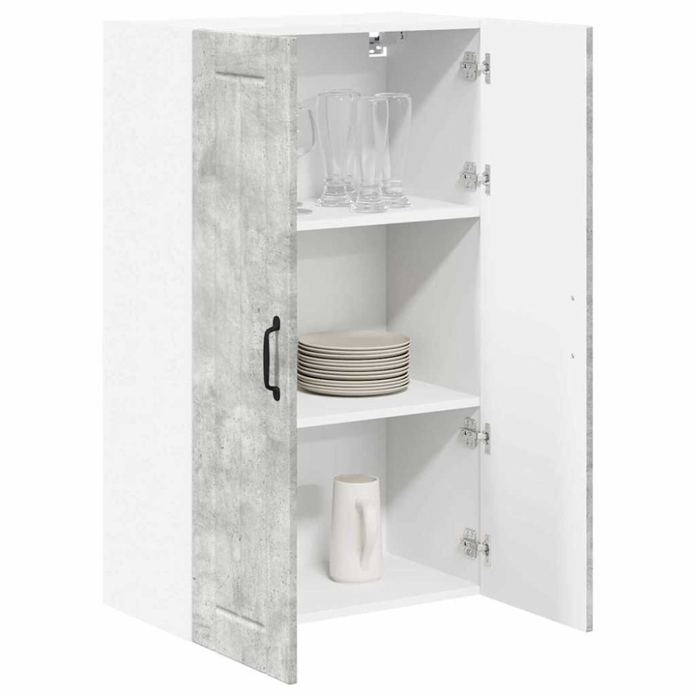 Produktbild för Väggskåp LUCCA Betonggrå 60 x 31 x 100 cm Konstruerat trä
