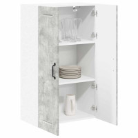 Produktbild för Väggskåp LUCCA Betonggrå 60 x 31 x 100 cm Konstruerat trä