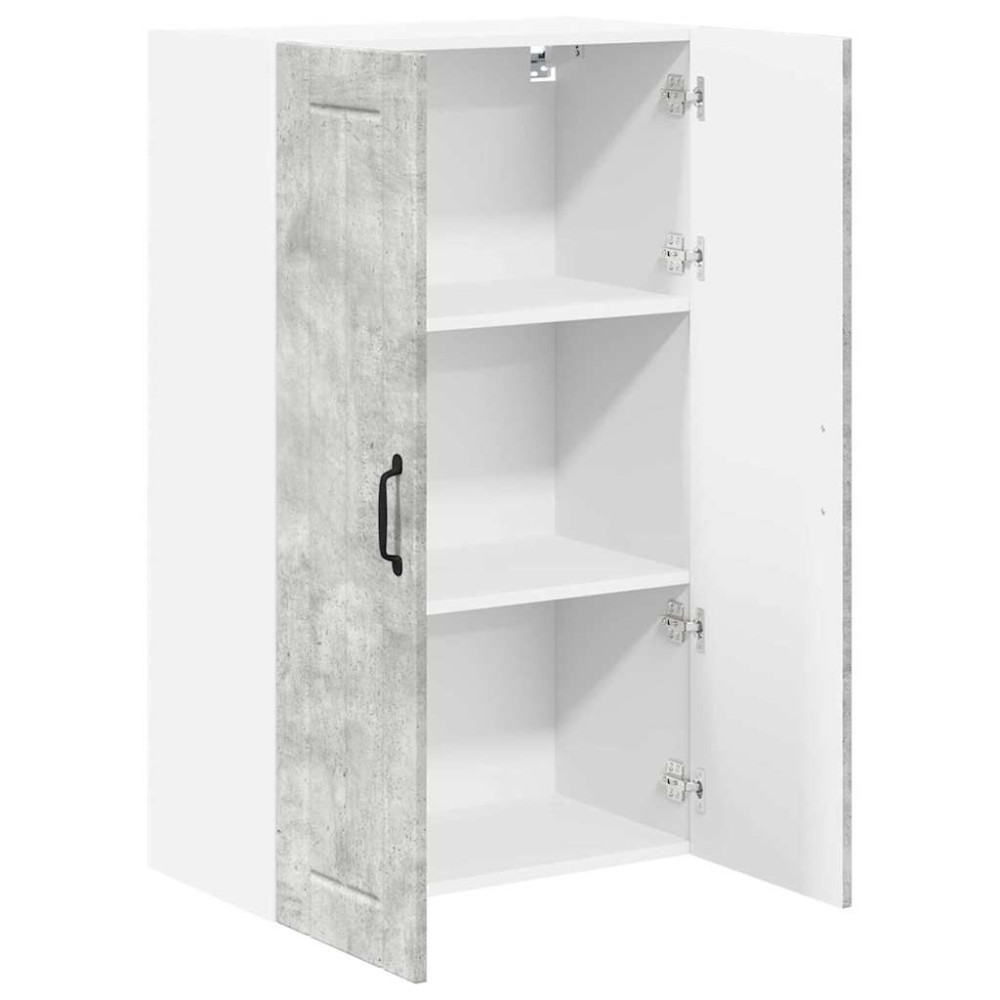 Produktbild för Väggskåp LUCCA Betonggrå 60 x 31 x 100 cm Konstruerat trä